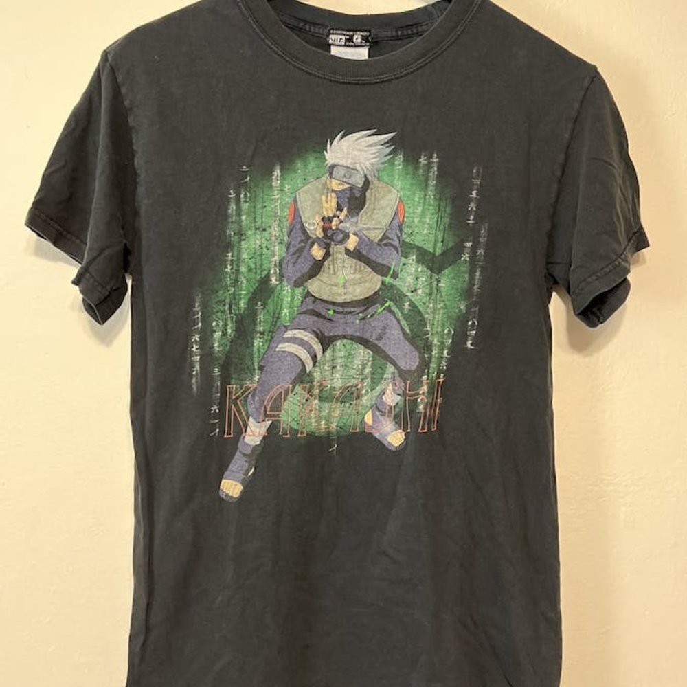 Vintage 2002 Naruto Kakashi t Size s Distressed Faded
